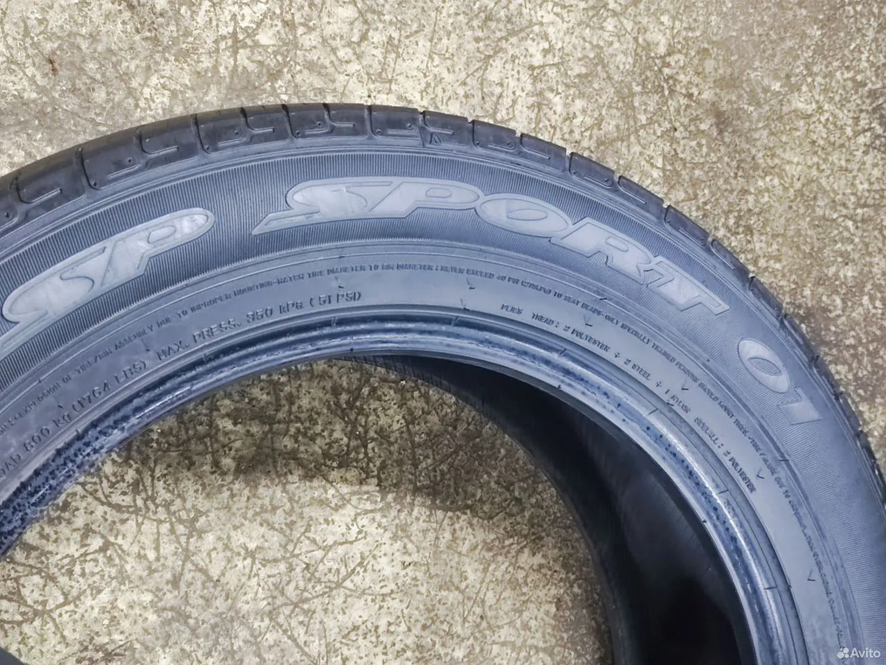 Dunlop SP Sport 01 225/60 R18 100H, фото 7