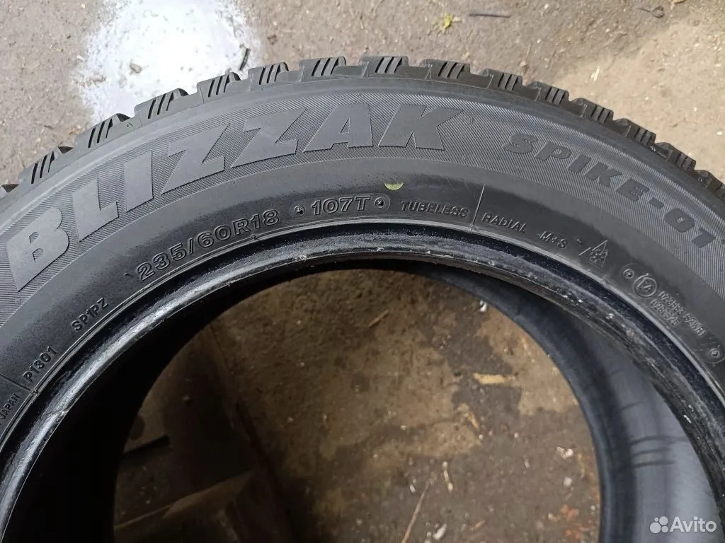 Bridgestone Blizzak Spike-01 235/60 R18 107T, фото 7