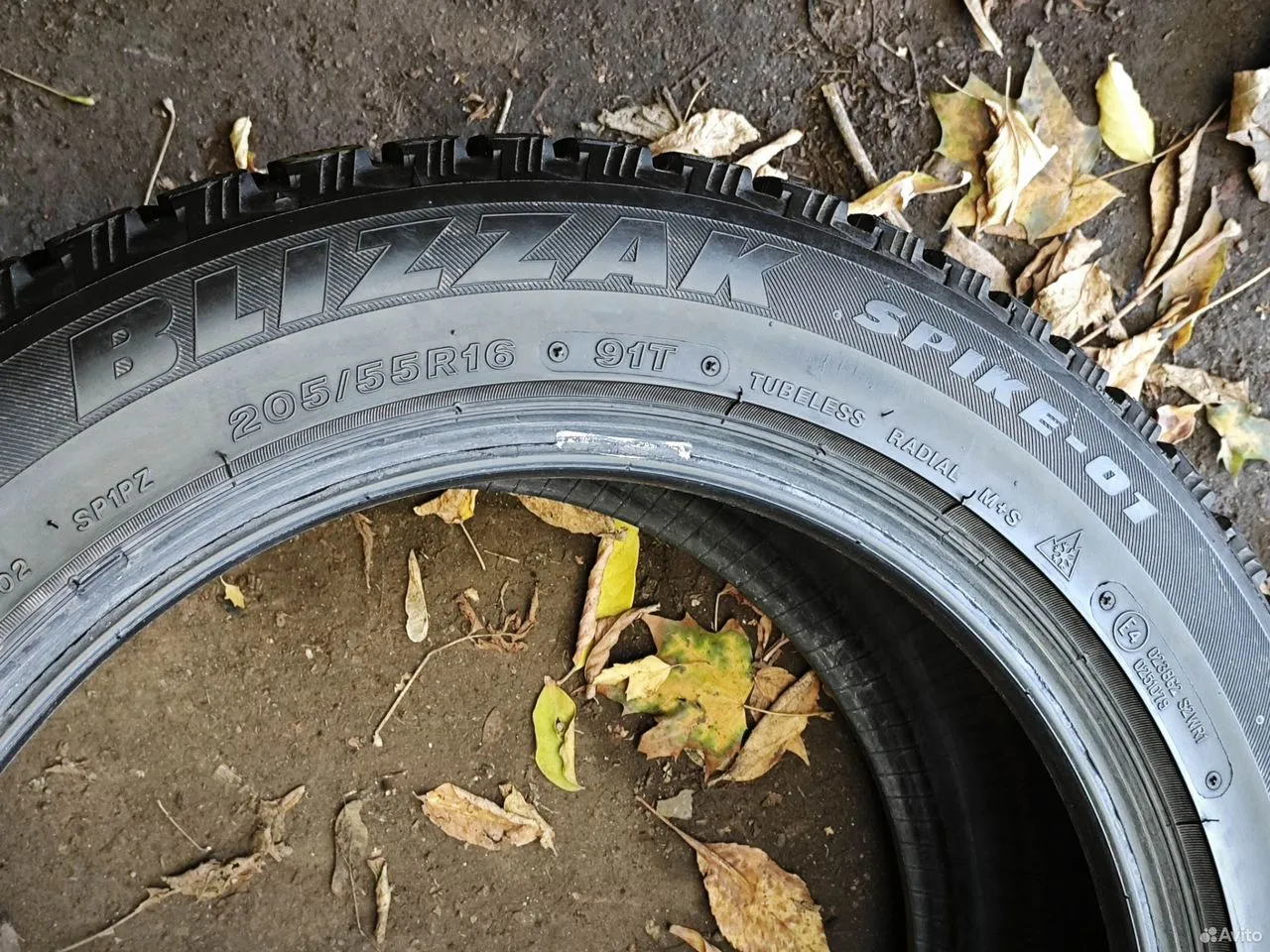 Bridgestone Blizzak Spike-01 205/55 R16 91T, фото 6